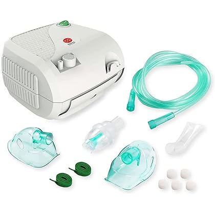 Wave Compact Nebulizer Machine with Carry Bag, Suitable for Adults and Children - Home and Travel Use - Includes Machine, Accessories, Simple and Easy to Use with Detailed Instructions
