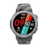 C22 Military 2023 New Smart Watch Men IP68 3ATM Outdoor Sports Fitness Tracker 24 Hours Health Monitoring 400mAh 1.6 inches Smart Watch
