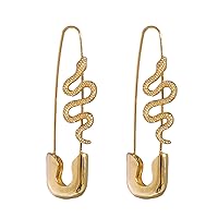 Earrings,Snake Pin Earrings Gold Punk Snake Earrings Piercing Earrings Studs Hypoallergenic for Women Girls Punk Earrings