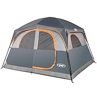 UNP Tents 6 Person Waterproof Windproof Easy Setup,Double Layer Family Camping Tent with 1 Mesh Door & 5 Large Mesh Windows -10'X9'X78in(H)