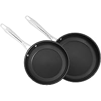 CUISINART 8922-810NS Professional Series 2-Piece Stainless Steel Nonstick Skillet Set, 2-Pack
