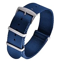 Military Ballistic Nylon Watch Strap - Seat Belt Choice of Color 20mm or 22mm for Men Women