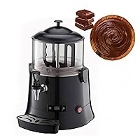 Commercial Hot Chocolate Maker, Electric Hot Chocolate Dispenser Machine, Stainless Steel Multifunctional Beverage Machine for Milk, Coffee, Juice, Soy Milk 5L