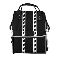 Diaper Bag Backpack Black and white film poster Maternity Baby Nappy Bag Casual Travel Backpack Hiking Outdoor Pack