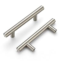 Ravinte 60 Pack | 5'' Cabinet Pulls Satin Nickel Stainless Steel Kitchen Drawer Pulls Cupboard Pulls Brushed Nickel Cabinet Handles 5”Length with 3” Hole Center