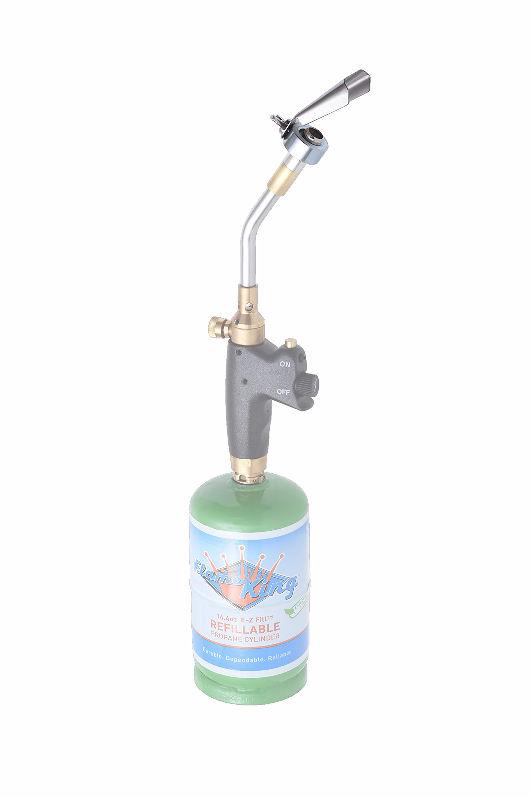Flame King Searer Attachment for Handheld Blowtorches, Works with Butane and Propane, Easy to Use and Adjust, 2
