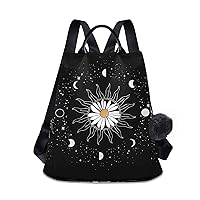 ALAZA Daisy Flower Sun Moon Backpack Purse for Women Anti Theft Back Pack Fashion Shoulder Bag