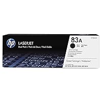 HP 83A Black Toner Cartridges (2-pack) | Works with HP LaserJet Pro M201, HP LaserJet Pro MFP M125, M127, M225 Series | CF283AD