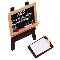 ERINGOGO 1 Set Tabletop Mini Easel Cute Baby Props Decorative Paintings Toy Baby Desk Easel Wooden Drawing Board Decorate Child Manual Decorative Blackboard Model Writing Board DIY Supply