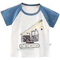 for Girls Children's Short Sleeved T Shirt Summer Raglan T Shirt Baby Top Breathable Cute Cheer Tops for Girls