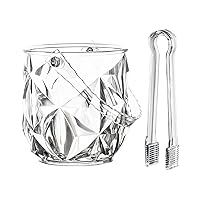 Thickened Fall Acrylic Ice Bucket Commercial Champagne Bucket Plastic Household Bar Dining Table with Storage Set for 4