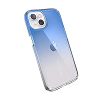 Speck MagSafe Case for iPhone 13 - Drop & Camera Protection, Clear Phone Case, Wireless Charging Compatible, Fits All 6.1 Inch Models - Kyanite Blue/Clear