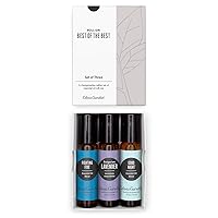Best of The Best Roll-On Essential Oil 3 Set, 100% Pure Therapeutic Grade Aromatherapy (Pre-Diluted & Ready to Use- Starter Kit), 10 ml Roll-On