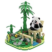 Mini Bamboo Panda Building Blocks Sets, Compatible with Lego, Gifts for Kids Ages 6 and up (Mini panda-1-252 pcs)