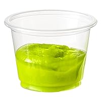 Fit Meal Prep 250 Pack 1 oz BPA Free Condiment Cups No Lids, Disposable Jello Shots Containers, Small Dipping Sauce Cups, Plastic Ramekins in Bulk, Stackable Souffle Cups for Sample, Portioning