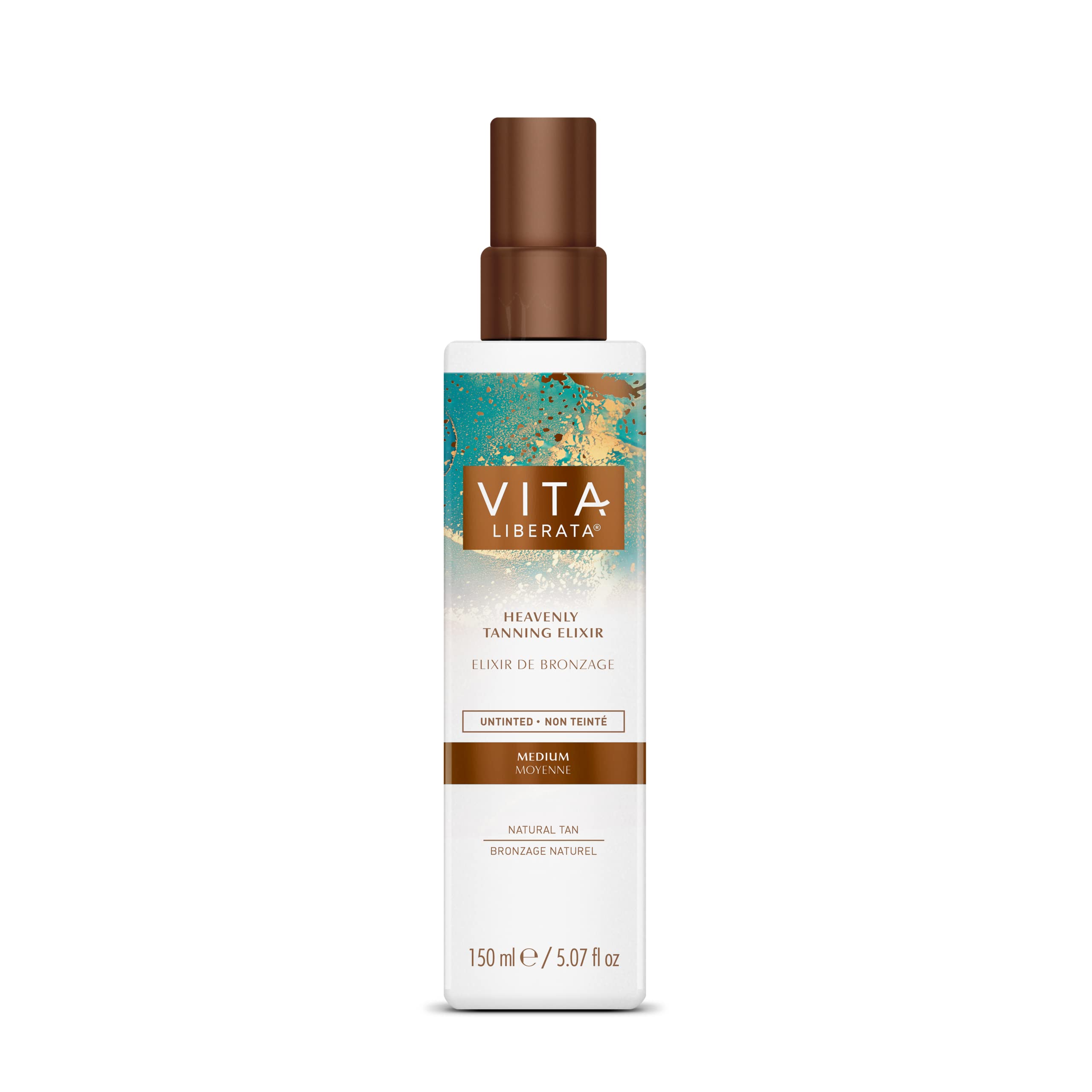 Vita Liberata Heavenly Tanning Elixir, Hydrating Self Tan, Nourishing Formula For Beautifully Bronzed Skin, 5.0 Oz
