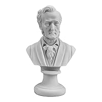 Famous Musician Wagner Bust Cast Marble Statue Sculpture Small