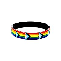 Daniel Quasar Flag Wholesale Pack Silicone Bracelet Wristbands - LGBTQ Accessories- Gay Pride Stuff - Perfect for Gift-Giving, Pride Parades and Gay Pride Events – Great for Men and Women