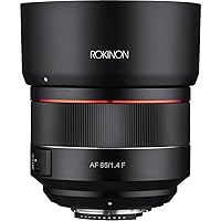 ROKINON 85mm F1.4 Auto Focus Full Frame Weather Sealed High Speed Telephoto Lens for Nikon F Mount