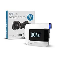 BACtrack C8 Breathalyzer + 20 Breathalyzer Mouthpieces Bundle
