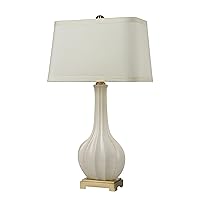 Elk Home D2596 Fluted Ceramic 34'' High 1-Light Table Lamp - White