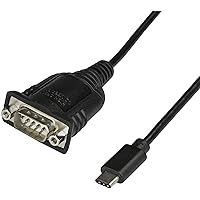 StarTech.com USB C to Serial Adapter Cable with COM Port Retention - 16