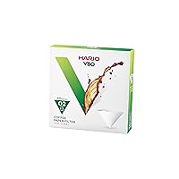 Hario V60 Paper Coffee Filters, Size 02, White, 40ct Boxed