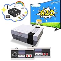 Retro Video Game Console Preloaded Mini Game Anniversary Edition 620 Classic Games, AV/HDMI Converter, Old School Entertainment System, Mini Classic Game System, Gifts for Kids