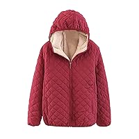 RMXEi Womens Long-Sleeve Zipper Front Hoode Warm Casual Raglan Bomber Jacket With Pockets Coat Outwear