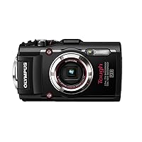 OM SYSTEM OLYMPUS TG-3 Waterproof 16 MP Digital Camera (Black) - International Version (No Warranty)