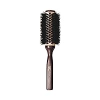 Cricket Fini Small Round Hair Brush Boar Nylon Bristle for Blow Drying Curling Styling Professional Stylist Brushes Ceramic Coated Barrel