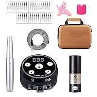 Eyebrow Tattoo Kit,Eyebrow Pencil Set Plus Power Supply Tattoo And Embroidery Set, Eyebrow Tattoo And Embroidery Needle Set,Silver,B