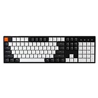 Keychron C2 Full Size Wired Mechanical Keyboard for Mac, Hot-swappable, Gateron G Pro Brown Switch, White Backlight, 104 Keys ABS keycaps Gaming Keyboard for Windows,Type-C Braid Cable