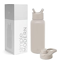  Simple Modern 32oz Water Bottle with Straw Lid, Reusable  BPA-Free Tritan Plastic Lightweight Sports Bottles for Gym, Summit  Collection