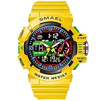 Military Watches Men Sport Watch Waterproof Wristwatch Stopwatch Alarm LED Light Digital Watches Men's Big Dial Clock 8043