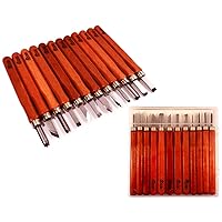 Mikisyo Power Grip Woodcarving 7-Piece Set Left Handed Gouges