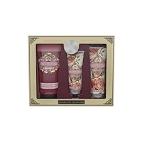 AAA Bath & Body Collection - Shower Gel 200ml, Hand Cream 60ml & Body Cream 130ml (Rose Petal)