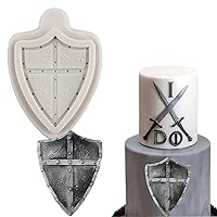 Weapons Silicone Mold Swords Shield Battle Fondant Mold For Cake Decorating Cupcake Topper Candy Chocolate Gum Paste Polymer Clay Set Of 1