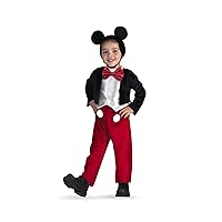 Disguise Deluxe Kids Dinsey Mickey Mouse Costume,Black size L/G(4-6)