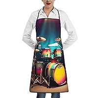 Cute Animal Fox Flowers Print Cooking Aprons Grilling Bbq Kitchen Apron Bib Waterdrop Resistant With Pockets For Chef