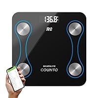 COUNTO Smart Scale- Digital Scale Measuring Body Parameters| Smart Bluetooth Body Fat Measurement Device, Body Composition Monitor with Smart App| Bathroom Scales Accurate for Bmi Muscle