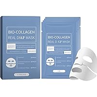 4Pcs Bio Collagen Face Mask Set, Collagen Anti Wrinkle Lifting Mask, Hydrating Moisturizing Facial Masks Overnight, Korean Skin Care Mask for Face, Smooth Firm Skin for Women