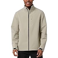 32 DEGREES Heat Men's Full Zip Jacket with Stand Up Collar (X-Large, Tan)