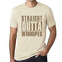 Men's Graphic T-Shirt Straight Outta Winnipeg Eco-Friendly Limited Edition Short Sleeve Tee-Shirt Vintage