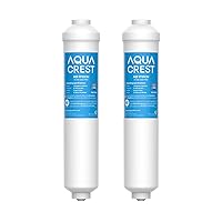 AQUA CREST Inline Carbon Water Filter for Reverse Osmosis Water System, NSF Certified, Replacement Cartridge With 1/4