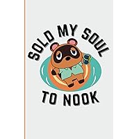 ACNH a5 lined notebook // New horizons sold my soul to Nook (Italian Edition)