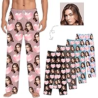 Custom Pajama Pants, Mens Pajama Pants, Customized Pajama Pants for Men, Gifts for Dad Mom Wife Husband Birthday