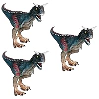 ERINGOGO 3 Pcs Desktop Decor Home Bar Decor Animal Model Ornament Dinosaur Toys Wild Animal Figure Miniature Dinosaur Mini Dinosaur Figure Forest Party Favor Models Accessories Large Child