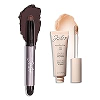 Julep Eyeshadow 101 Crème to Powder Waterproof Eyeshadow Stick, Black Cherry Matte + Julep Eyeshadow 101 Long Wear Eye Primer, Lightweight Green tea-infused Eye Primer