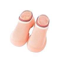 Autumn Children Toddler Shoes Boys and Girls Floor Sports Socks Shoes Solid Color Light and Youth Soccer Cleats Size 3